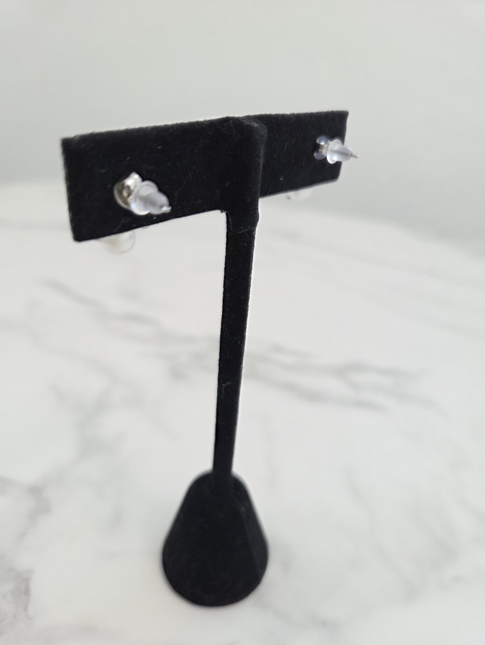 Dainty Silver Bow & Pearl Statement Earrings Elegant Everyday Jewelry - Picture 8 of 11